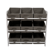 Kids Toy Box Storage Unit Drawers Childrens Bedroom Shelf Baby Nursery Furniture Grey V63-849661