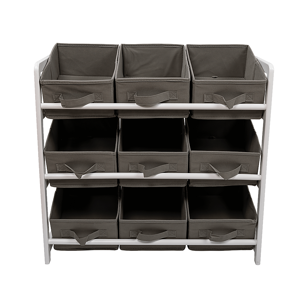 Kids Toy Box Storage Unit Drawers Childrens Bedroom Shelf Baby Nursery Furniture Grey V63-849661
