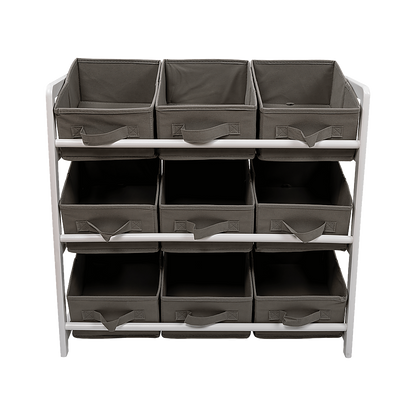 Kids Toy Box Storage Unit Drawers Childrens Bedroom Shelf Baby Nursery Furniture Grey V63-849661