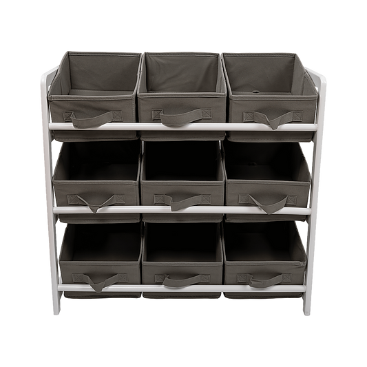 Kids Toy Box Storage Unit Drawers Childrens Bedroom Shelf Baby Nursery Furniture Grey V63-849661