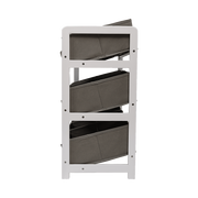 Kids Toy Box Storage Unit Drawers Childrens Bedroom Shelf Baby Nursery Furniture Grey V63-849661