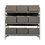 Kids Toy Box Storage Unit Drawers Childrens Bedroom Shelf Baby Nursery Furniture Grey V63-849661