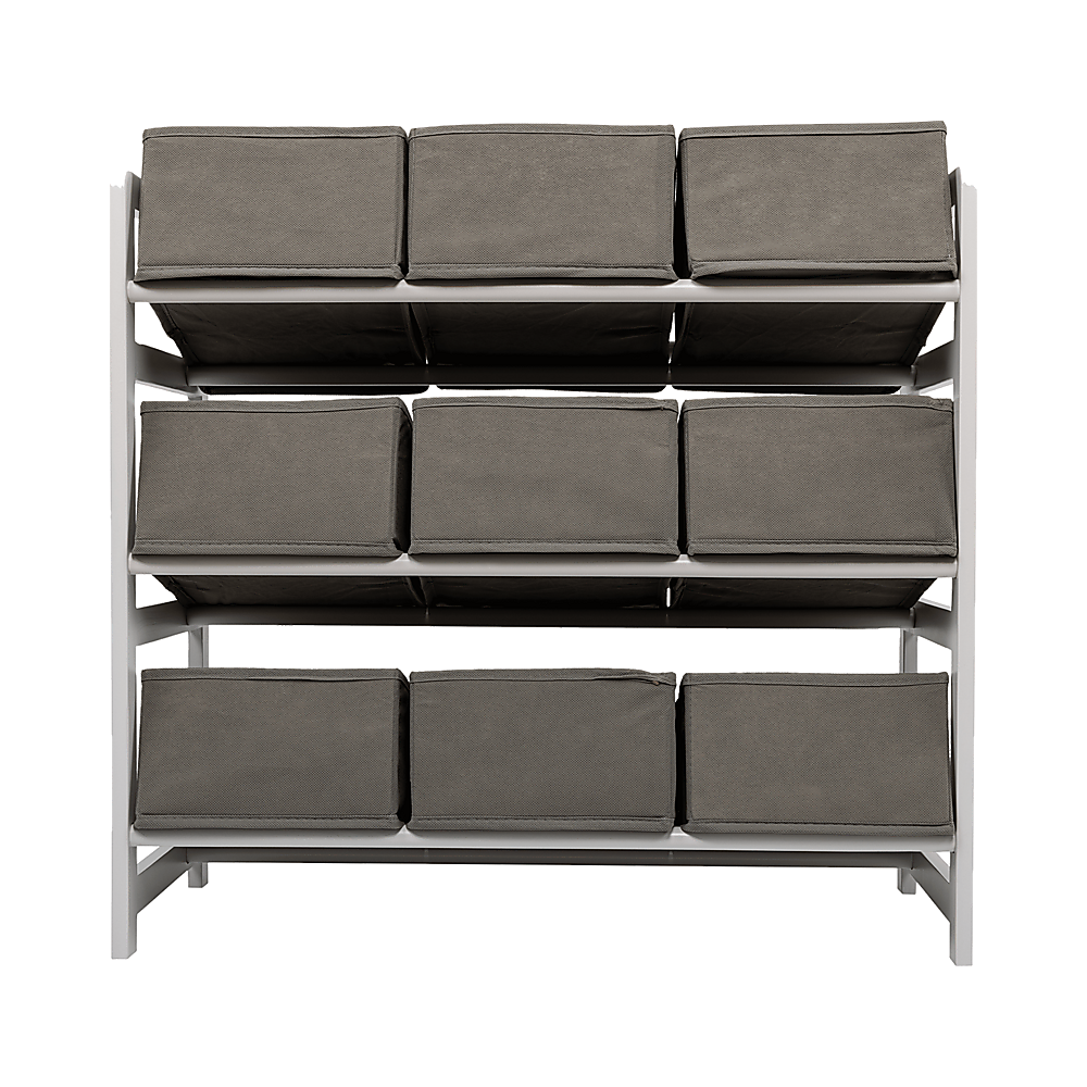 Kids Toy Box Storage Unit Drawers Childrens Bedroom Shelf Baby Nursery Furniture Grey V63-849661