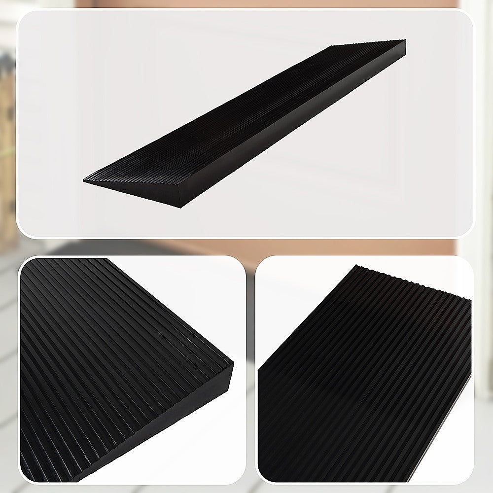 Cuttable Threshold Ramp Rubber Wheelchair Ramp Solid 4 cm Rise 90 cm Wide V63-849671