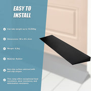 Cuttable Threshold Ramp Rubber Wheelchair Ramp Solid 4 cm Rise 90 cm Wide V63-849671