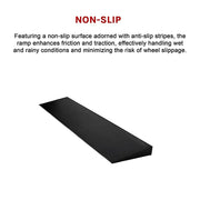 Cuttable Threshold Ramp Rubber Wheelchair Ramp Solid 4 cm Rise 90 cm Wide V63-849671
