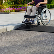 Cuttable Threshold Ramp Rubber Wheelchair Ramp Solid 4 cm Rise 90 cm Wide V63-849671