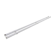 1.5m Double Curtain Tracks Aluminium Rail & Brackets For Both Curtain and Sheer with ceiling and wall V63-849681