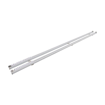 1.5m Double Curtain Tracks Aluminium Rail & Brackets For Both Curtain and Sheer with ceiling and wall V63-849681