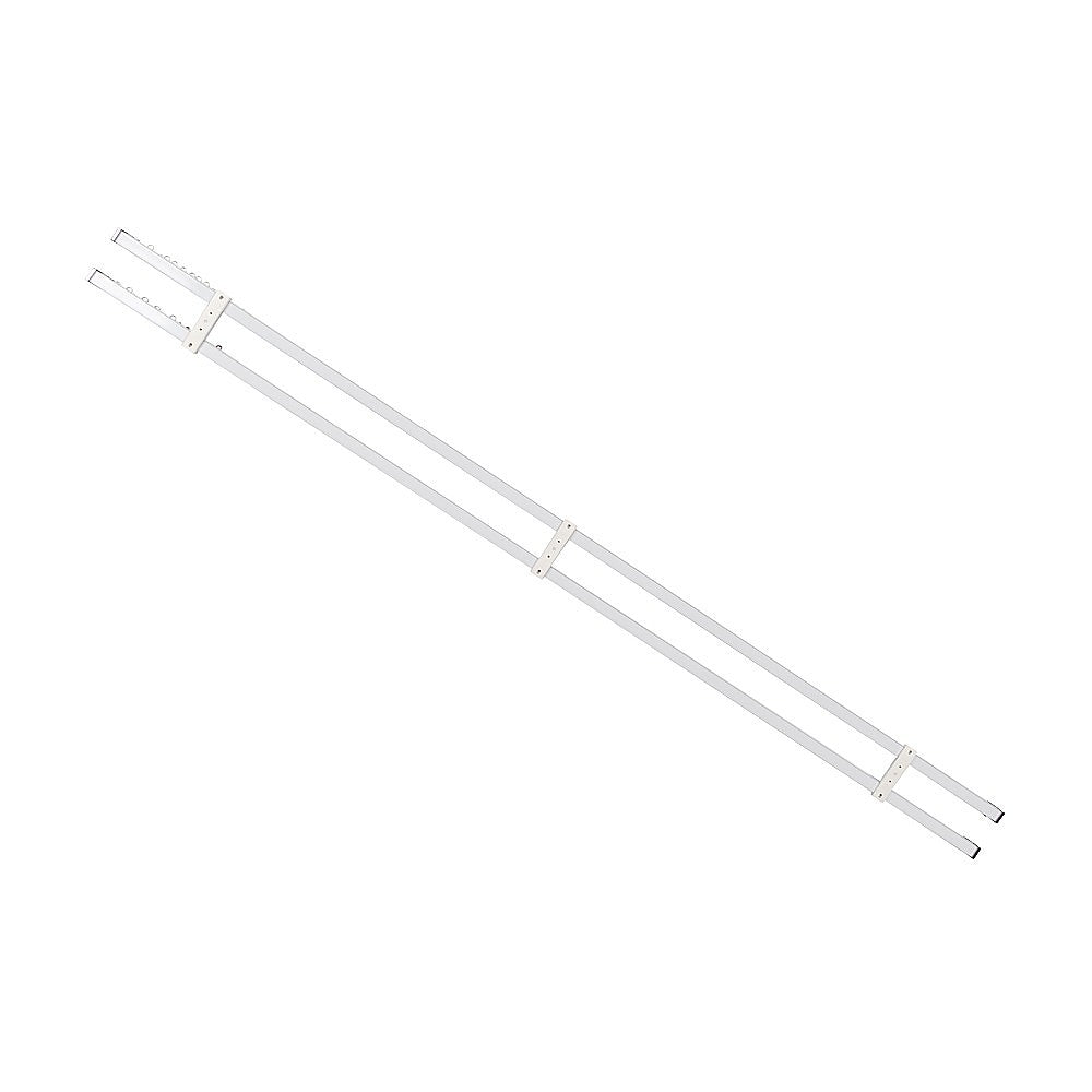 1.5m Double Curtain Tracks Aluminium Rail & Brackets For Both Curtain and Sheer with ceiling and wall V63-849681