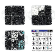 1000PCS Car Retainer Clips Auto Fasteners Push Trim Clips Pin Rivet Bumper Kit V63-850201