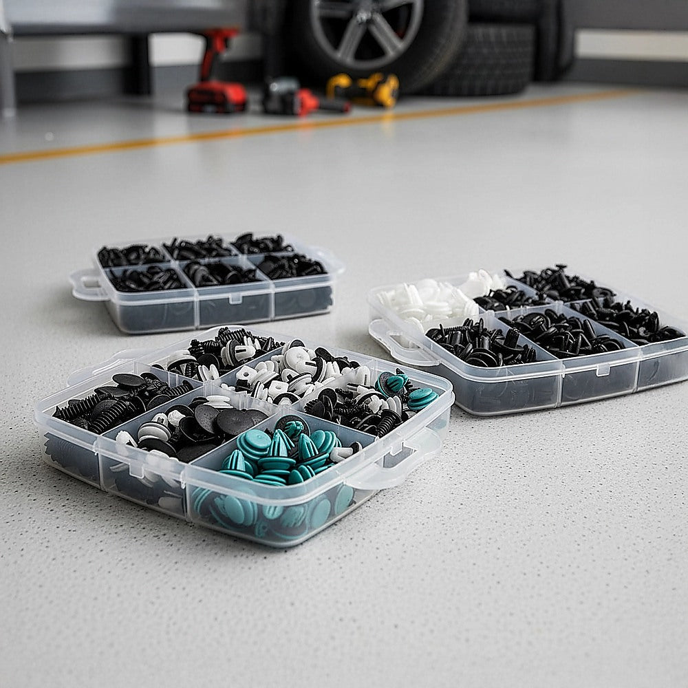 1000PCS Car Retainer Clips Auto Fasteners Push Trim Clips Pin Rivet Bumper Kit V63-850201