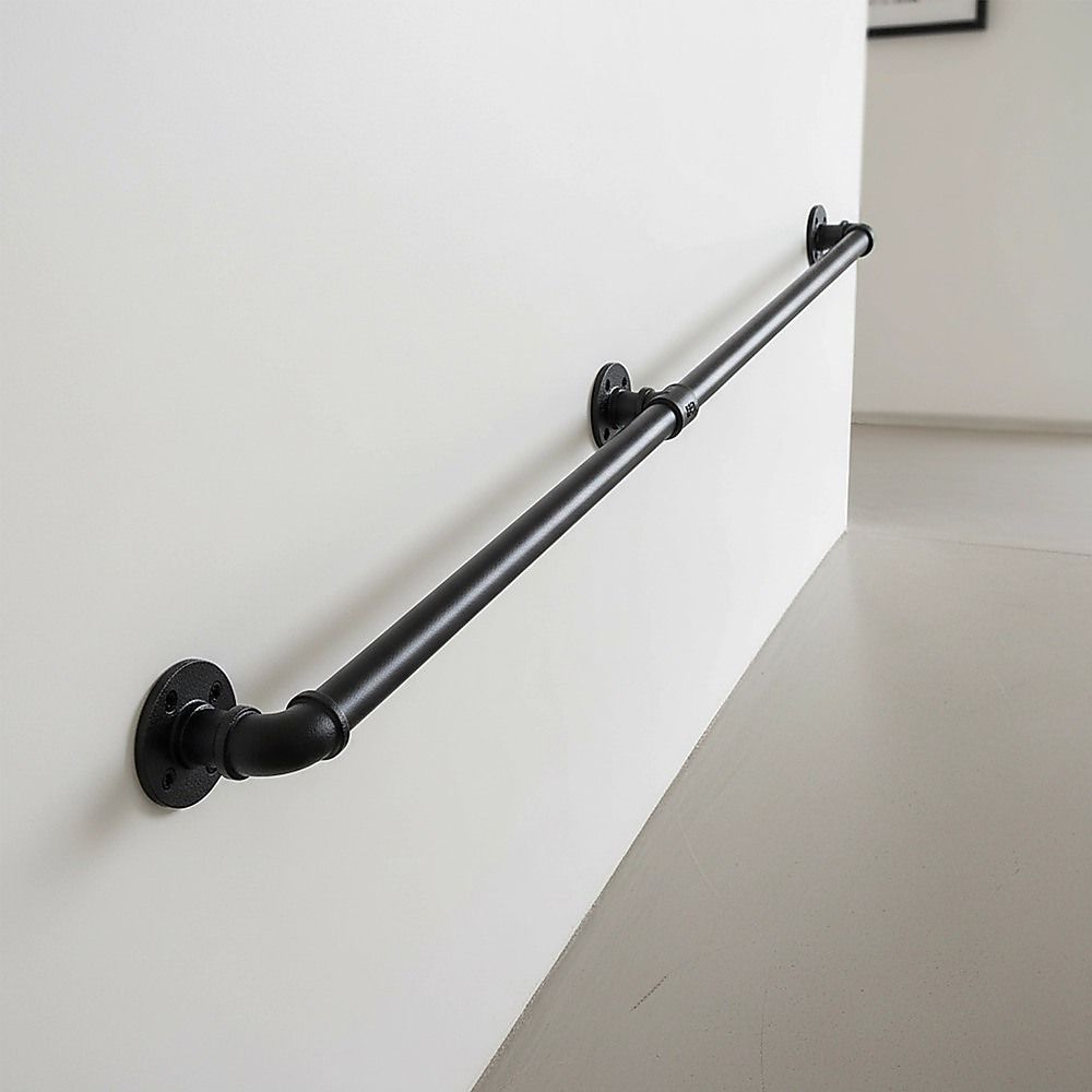 2m Handrail Stair Rail Grab Balustrade Staircase Banister + Installation Kit V63-850221