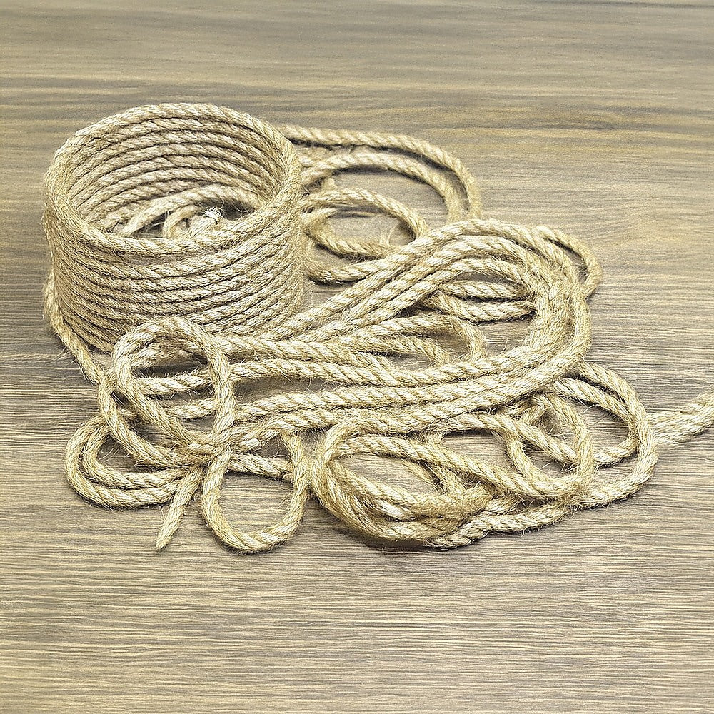 Sisal Rope Natural Jute Hemp Manila Twine Cord 5mm*100m V63-850361