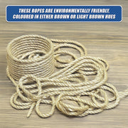 Sisal Rope Natural Jute Hemp Manila Twine Cord 5mm*100m V63-850361