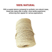 Sisal Rope Natural Jute Hemp Manila Twine Cord 5mm*100m V63-850361