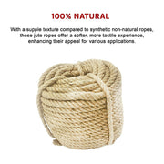 Sisal Rope Natural Jute Hemp Manila Twine Cord 20mm*50m V63-850371