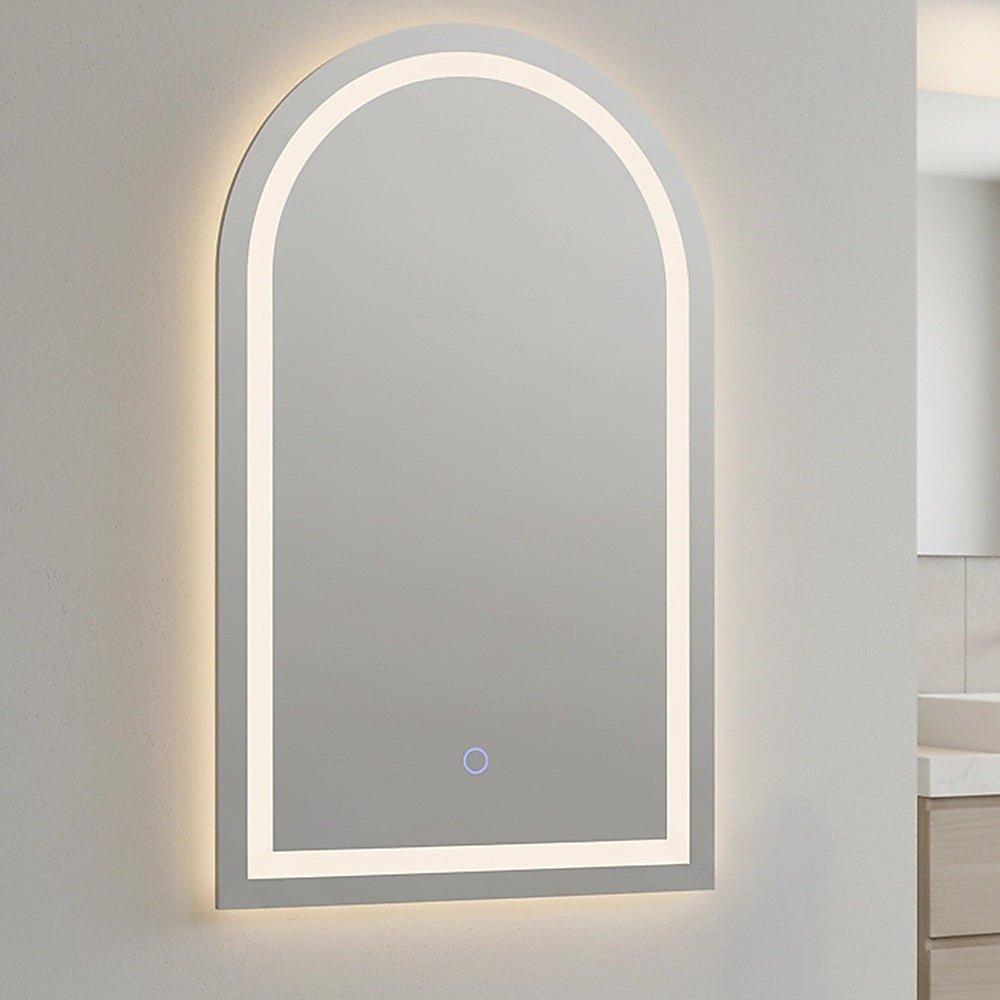 Arched LED Wall Mirror Bathroom Mirrors Makeup Anti-fog 600mm x 1000mm V63-850381