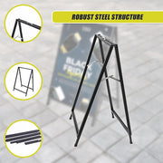 A-Frame Sign 60x90cm - Outdoor Sidewalk Steel Poster Board Display Stand V63-850391