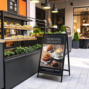 A-Frame Sign 60x90cm - Outdoor Sidewalk Steel Poster Board Display Stand V63-850391
