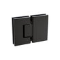 120cm Frameless Glass Bath Screen - Stainless Steel F-Brackets in Black V63-851681