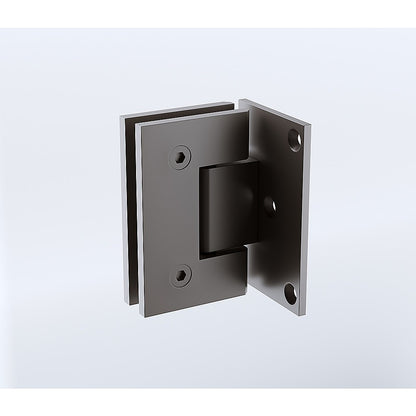 70cm Frameless Swing Bath Screen - Gunmetal Hardware with Stainless steel hinge for Modern Bathrooms V63-852741