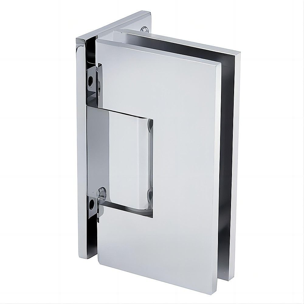 70cm Frameless Swing Bath Screen – Chrome Hardware with Brass hinge for Modern Bathrooms
