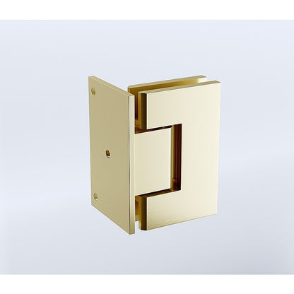 70cm Frameless Swing Bath Screen - Gold Hardware with Brass hinge for Modern Bathrooms V63-852831