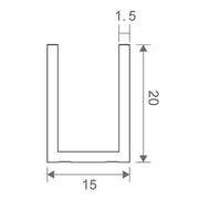 110cm Wall to Wall Frameless Shower Screen – Chrome Wall Channel , SS Hinges & Round Knob Handle