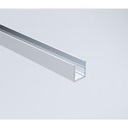 110cm Wall to Wall Frameless Shower Screen – Chrome Wall Channel and Floor Channel, SS Hinges & Round Knob Handle