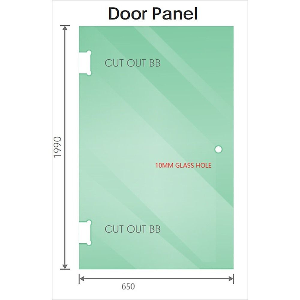 110x110cm Corner Frameless Shower Screen with Gold F-Brackets and SS Hinges, Square Double Pull Handle