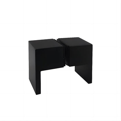 120x70cm Corner Frameless Shower Screen with Black Wall Channel and Floor F-Bracket and SS Hinges, Square V63-873271