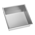 336 x 336 x 101mm Shower Niche Single Shelf Organizer No Tile Needed in Stainless Steel Finish V63-900661