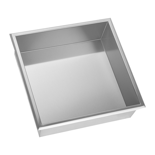 336 x 336 x 101mm Shower Niche Single Shelf Organizer No Tile Needed in Stainless Steel Finish V63-900661