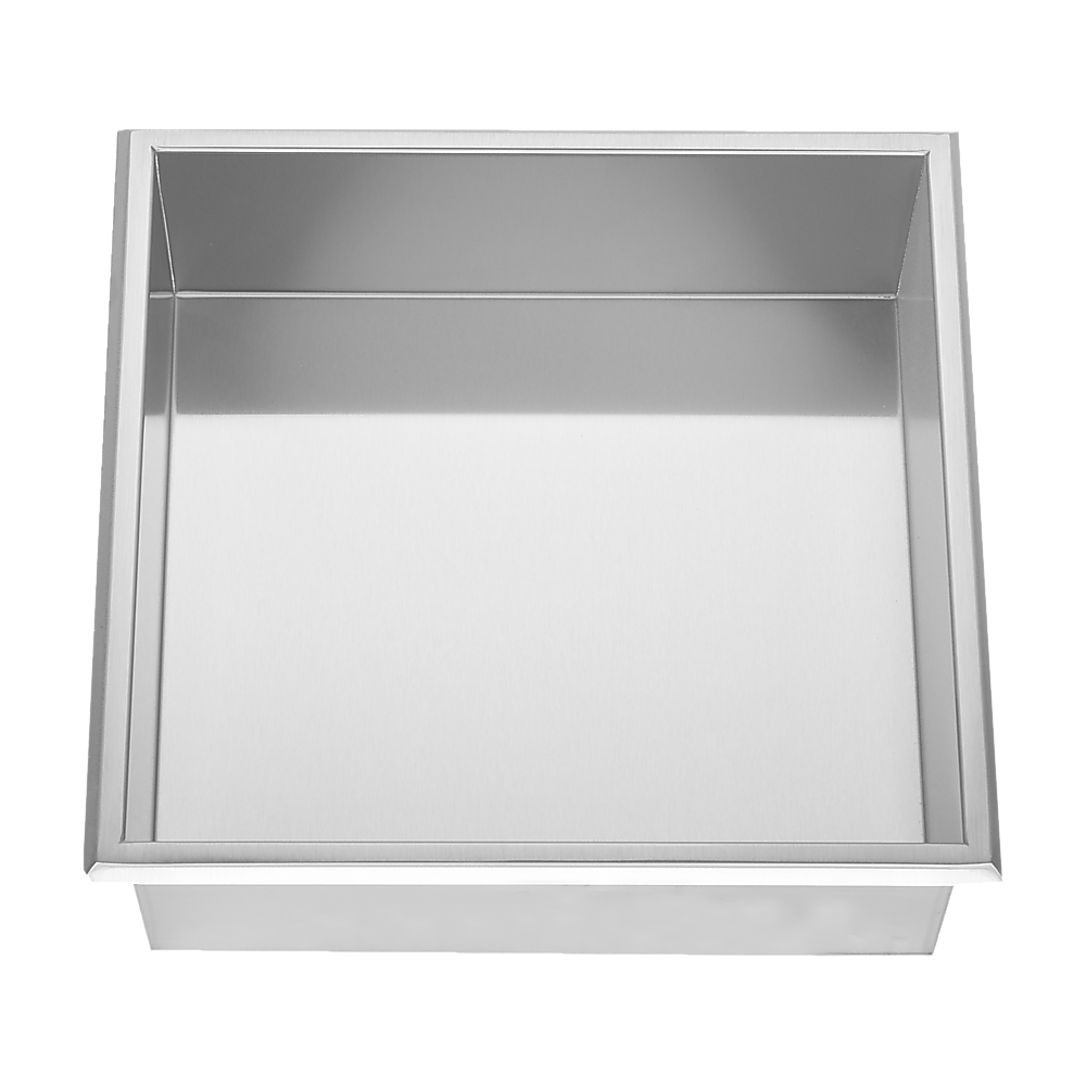 336 x 336 x 101mm Shower Niche Single Shelf Organizer No Tile Needed in Stainless Steel Finish V63-900661