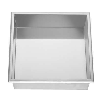 336 x 336 x 101mm Shower Niche Single Shelf Organizer No Tile Needed in Stainless Steel Finish V63-900661