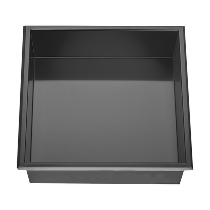 336 x 336 x 101mm Shower Niche Single Shelf Organizer No Tile Needed in Black V63-900671
