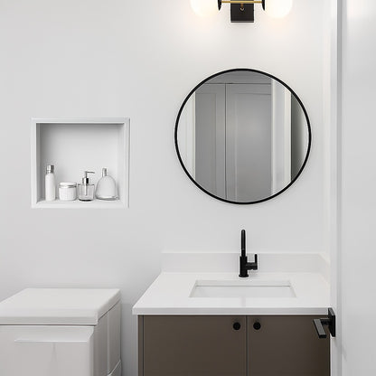 336 x 336 x 101mm Shower Niche Single Shelf Organizer No Tile Needed in White V63-900681