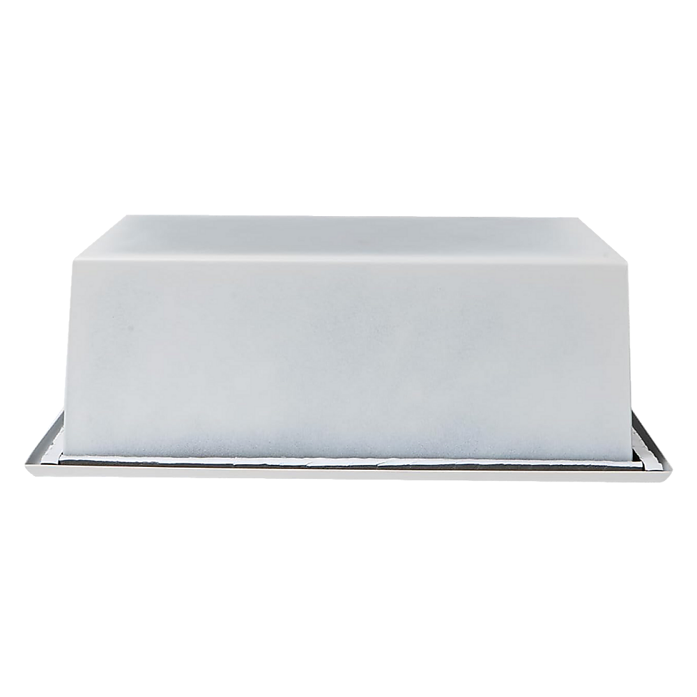 336 x 336 x 101mm Shower Niche Single Shelf Organizer No Tile Needed in White V63-900681
