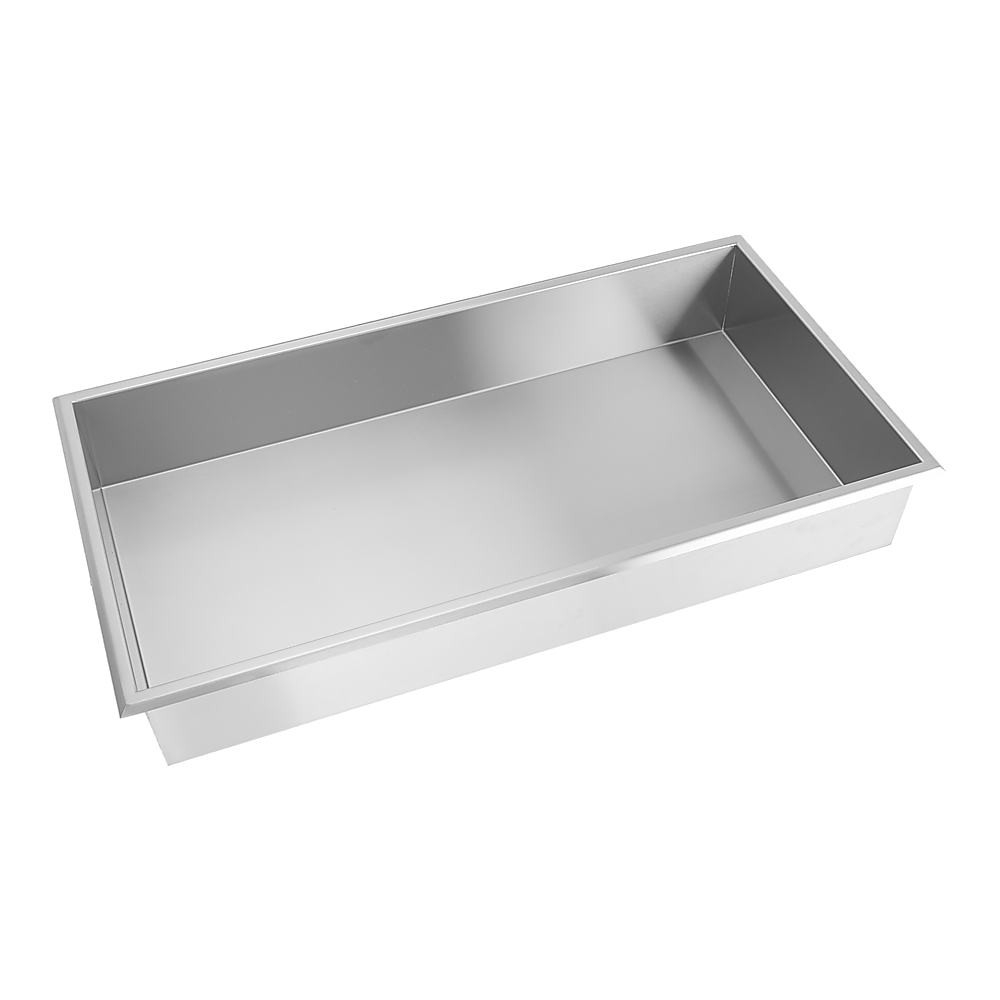 641 x 336 x 101mm Shower Niche Single Shelf Organizer No Tile Needed in Stainless Steel V63-900701