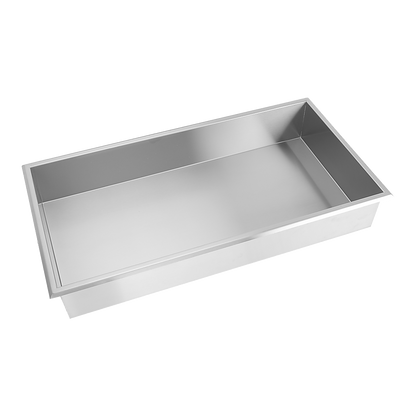 641 x 336 x 101mm Shower Niche Single Shelf Organizer No Tile Needed in Stainless Steel V63-900701