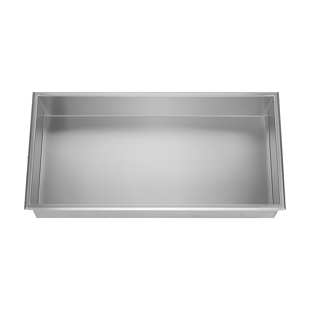 641 x 336 x 101mm Shower Niche Single Shelf Organizer No Tile Needed in Stainless Steel V63-900701
