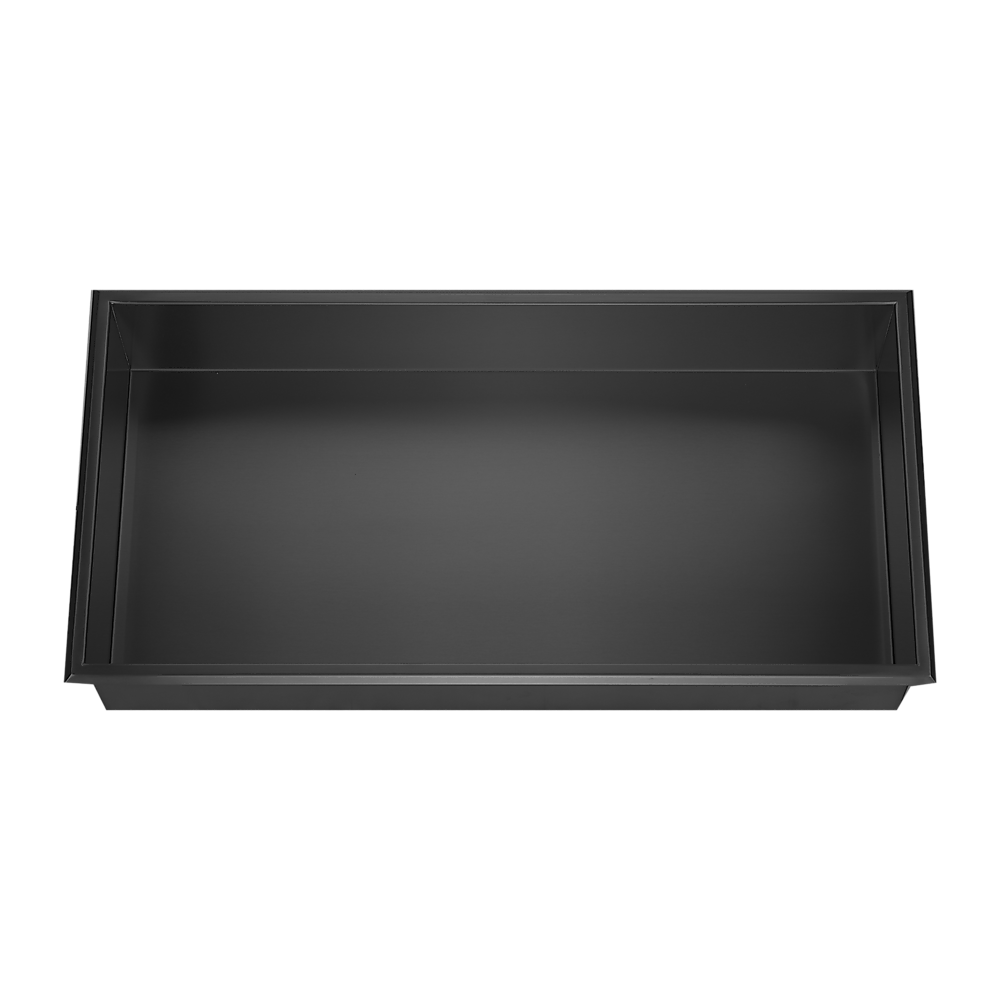 641 x 336 x 101mm Shower Niche Single Shelf Organizer No Tile Needed in Black V63-900711