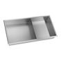 641 x 336 x 101mm Shower Niche Double Shelf Organizer No Tile Needed in Stainless Steel Finish V63-900741