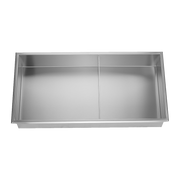 641 x 336 x 101mm Shower Niche Double Shelf Organizer No Tile Needed in Stainless Steel Finish V63-900741