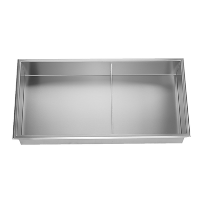 641 x 336 x 101mm Shower Niche Double Shelf Organizer No Tile Needed in Stainless Steel Finish V63-900741