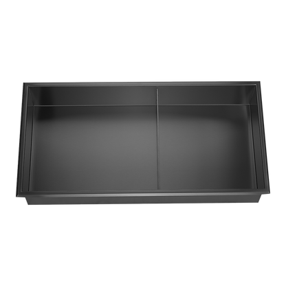 641 x 336 x 101mm Shower Niche Double Shelf Organizer No Tile Needed in Black V63-900751
