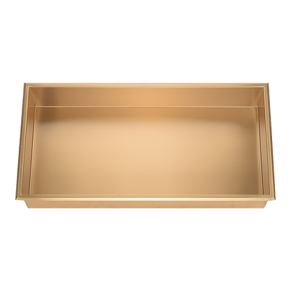 641 x 336 x 101mm Shower Niche Single Shelf Organizer No Tile Needed in Gold V63-905661