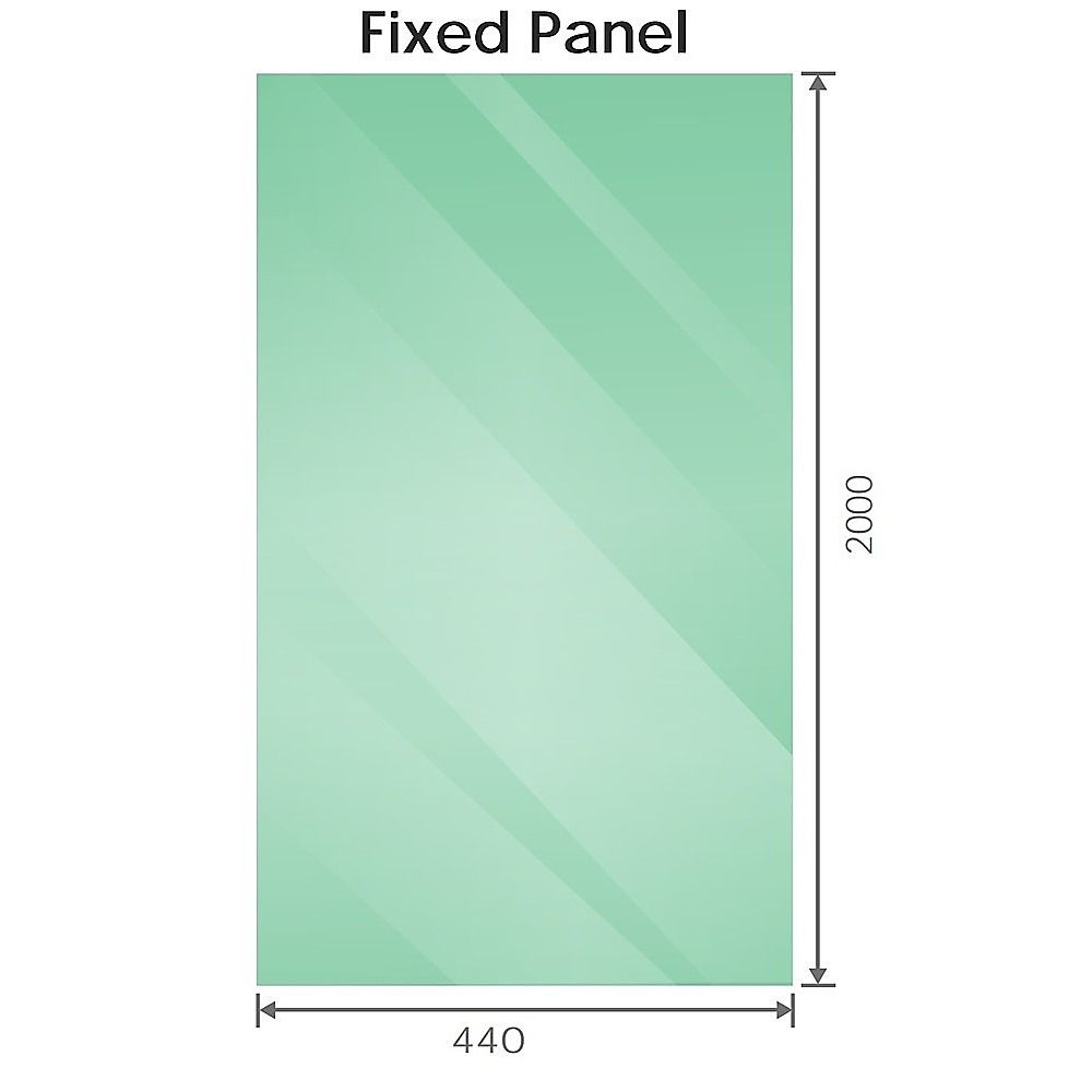 90cm Frameless Diamond Shower Screen – Gold F-Brackets with SS Hinges & Round Knob Handle