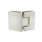 100cm Frameless Diamond Shower Screen – Nickel U-Brackets with SS Hinges & Square Knob Handle